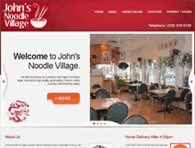 Tablet Screenshot of johnsnoodlevillage.ca